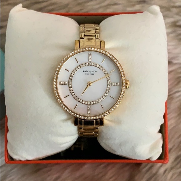 Kate Spade Gold Rhinestone Watch - Picture 2 of 8